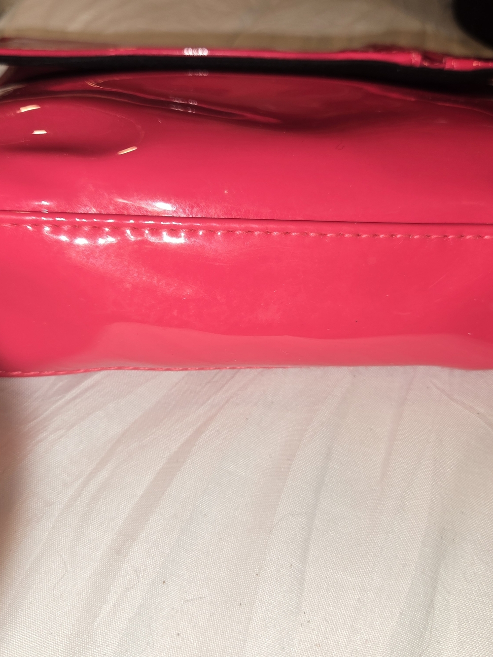 Ysl Hot Pink Patent Women's Clutch - Unbranded View 2